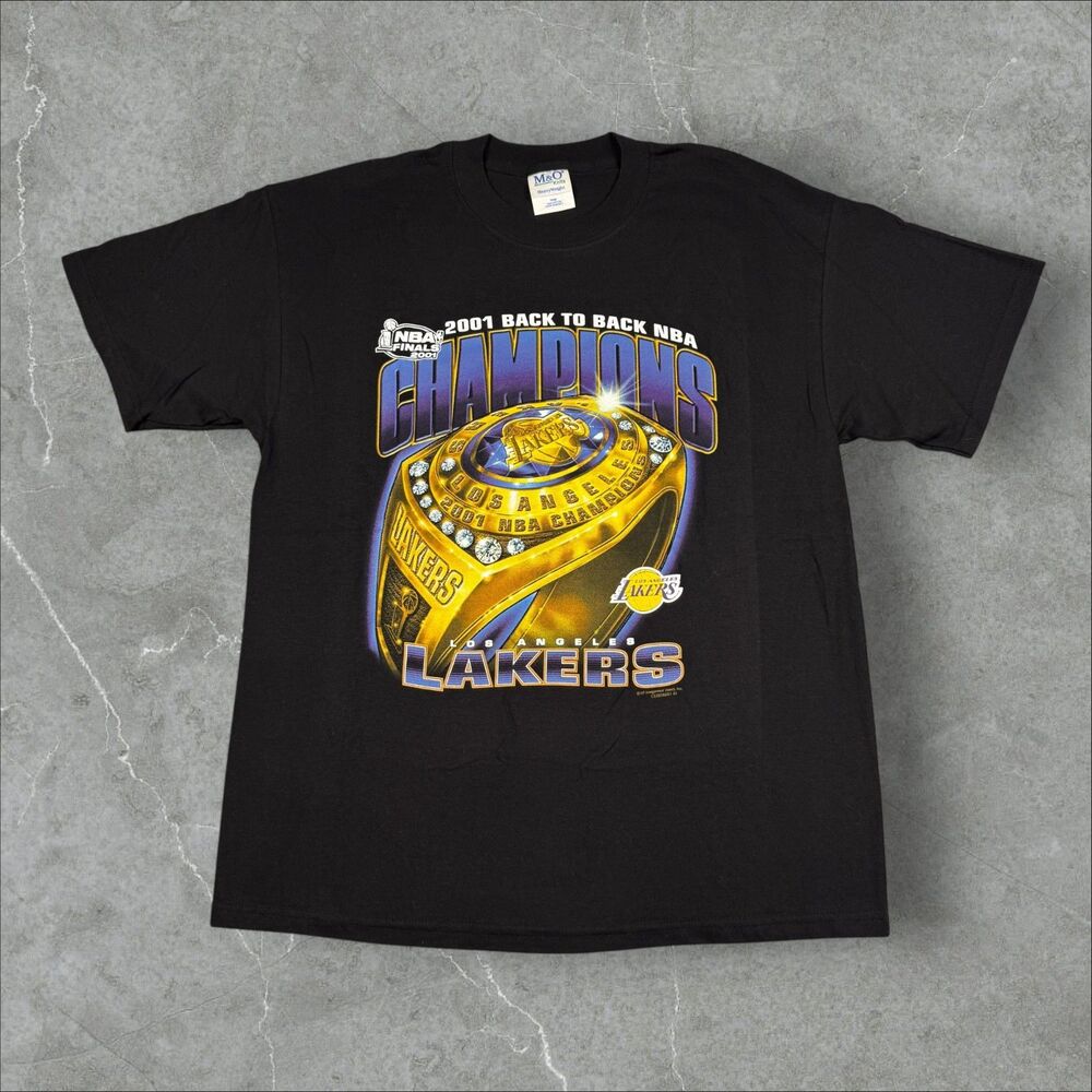VTG 2001 Los Angeles Lakers NBA Finals Champions Ring VF Imagewear NOS - Large